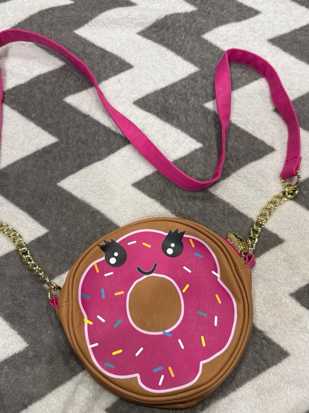 Betsy Johnson Donut Crossbody Bag - Cute Sprinkles Design